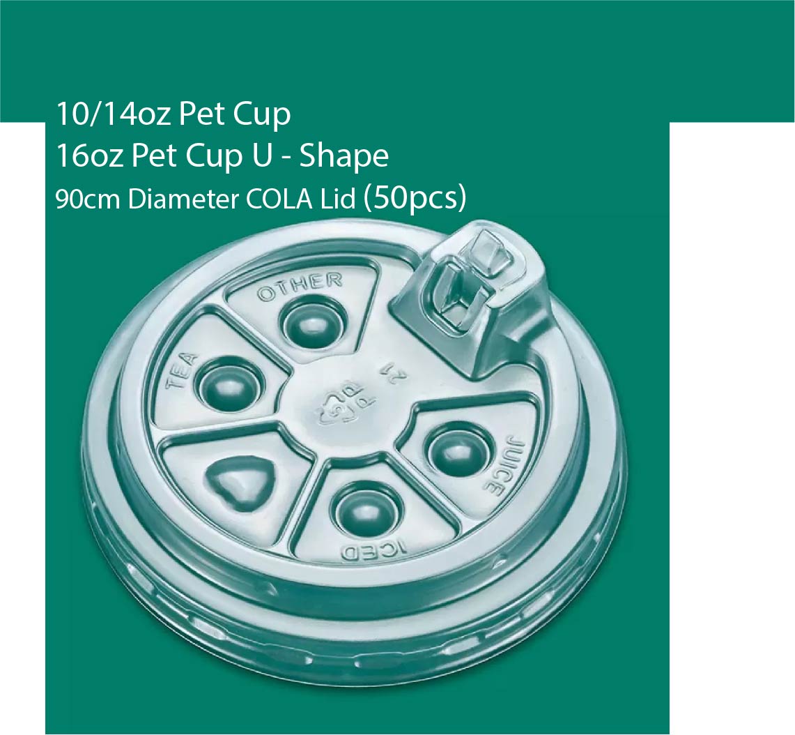 (Ready Stock)Coffee Latte Tea PET Cup Boba Bubble Milk Cup Disposable Take Away With Flat Dome Lid 12oz 16oz 20oz 24oz