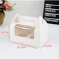 (READY STOCK)Dessert Cup Cake Muffin Pastry Swiss Roll Baking Packaging Paper Box Thick Paper 2/4/6 Holes 10pcs