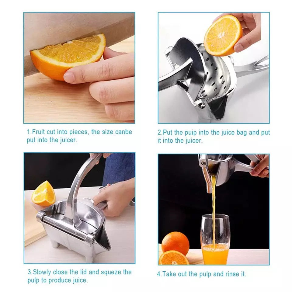 (Ready Stock)Manual Handheld Fruit Juicer Extractor Lemon Tangerine Clip Durable Juicer Durable Aluminium Alloy