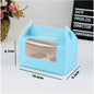 (READY STOCK)Dessert Cup Cake Muffin Pastry Swiss Roll Baking Packaging Paper Box Thick Paper 2/4/6 Holes 10pcs