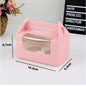 (READY STOCK)Dessert Cup Cake Muffin Pastry Swiss Roll Baking Packaging Paper Box Thick Paper 2/4/6 Holes 10pcs