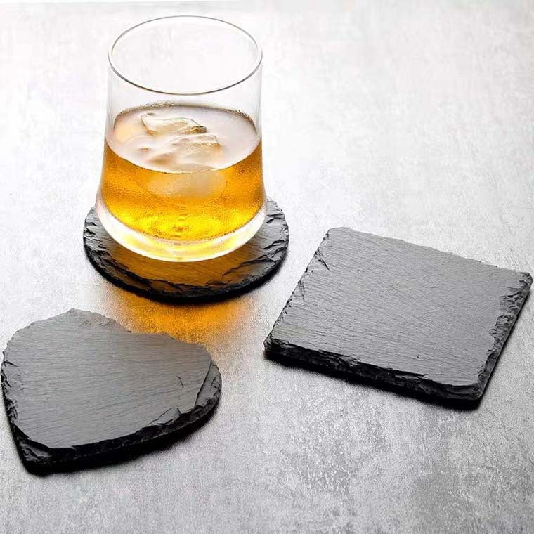 (READY STOCK) Coffee Tea Whisky Drink Marble Coaster Square Round 10cm