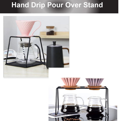 (Ready Stock)Coffee Brewer Hand Drip Pour Over Stand Station Holder Metal Rack