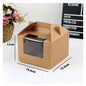 (READY STOCK)Dessert Cup Cake Muffin Pastry Swiss Roll Baking Packaging Paper Box Thick Paper 2/4/6 Holes 10pcs