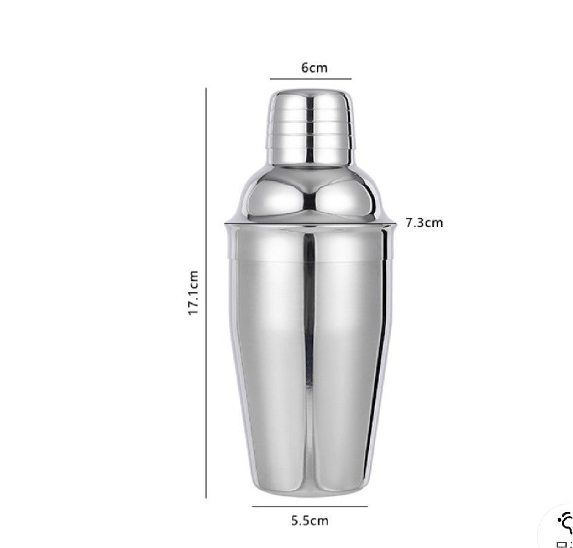 (Ready Stock)Cocktail Shaker Mixer Pourer Bar Tools Stainless Steel Glass With Scale 400ml 550ml 750ml