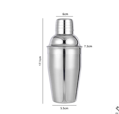 (Ready Stock)Cocktail Shaker Mixer Pourer Bar Tools Stainless Steel Glass With Scale 400ml 550ml 750ml