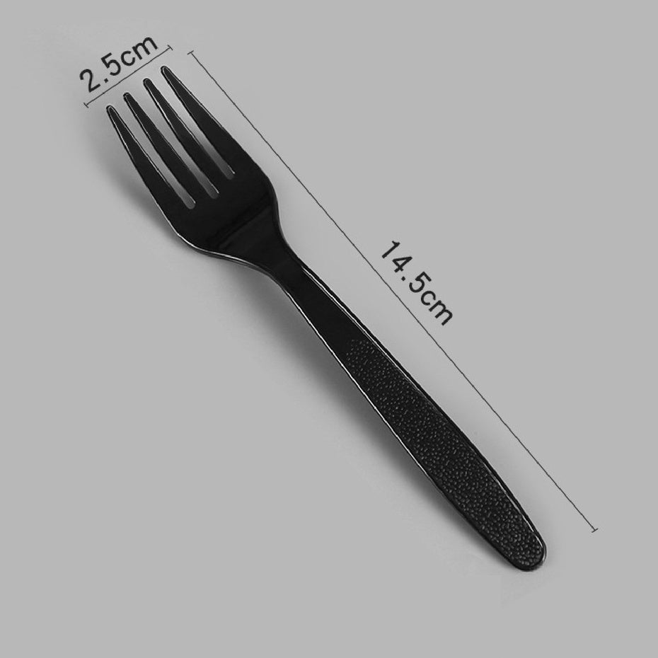 (READY STOCK)Disposable Take Away Bungkus Rice Food Plastic Spoon Fork Knife