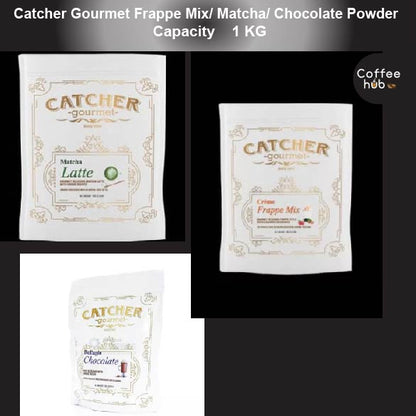 (Ready Stock)CATCHER Gourmet Premix Latte Frappease Matcha Powder Bellagio Chocolate Powder 1kg