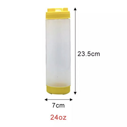 (READY STOCK)Plastic Condiment Bottles Squeeze Kitchen Leak Proof Seasoning Tomato Ketchup Squeeze Bottle Dispenser