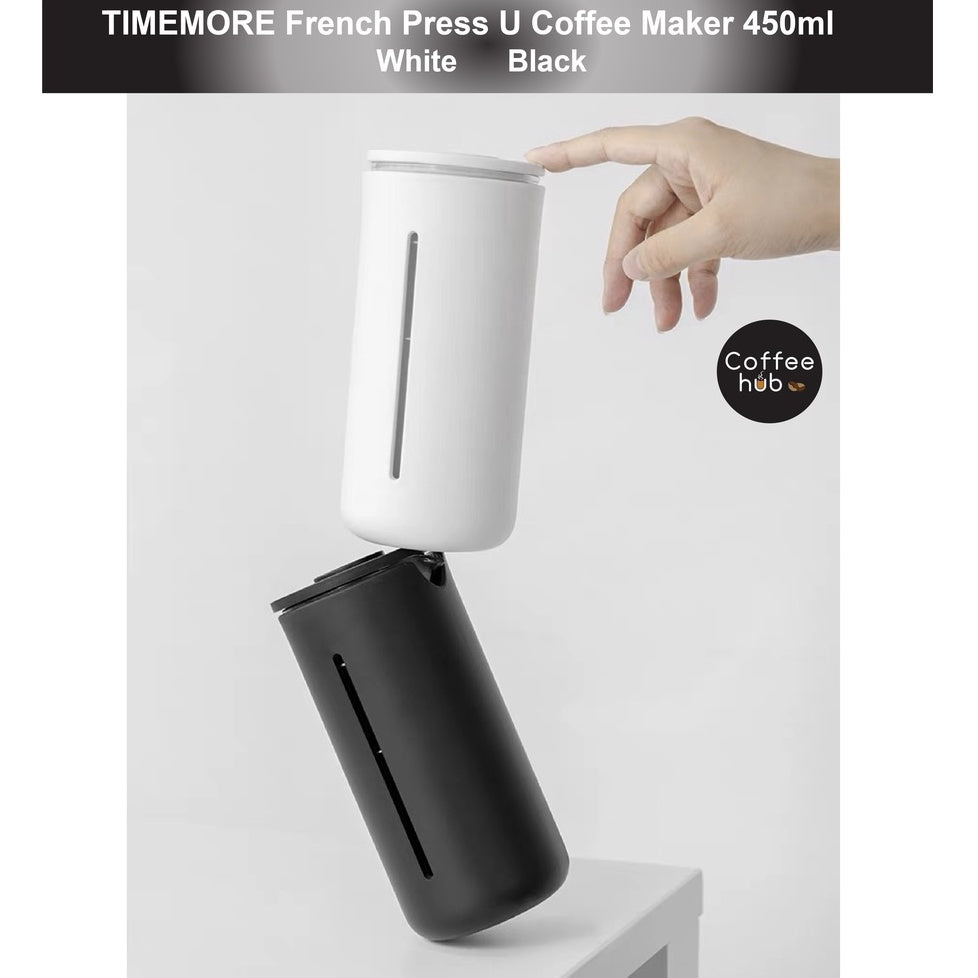 (Ready Stock)Timemore  French Press U Coffee Maker Portable Borosilicate Glass 450ml