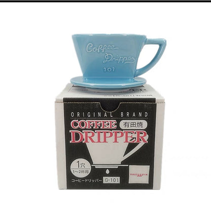 (Ready Stock)Cafec Trapezoid Porcelain Hand Brew Filter Coffee Dripper Made in Japan | G-101 and 102