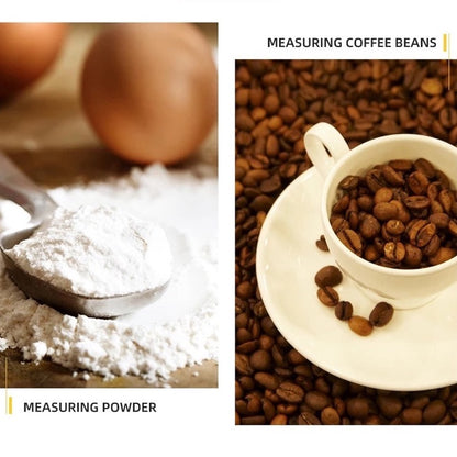 (Ready Stock)Espresso Coffee Sugar Powder Stainless Steel Kitchen Measuring Spoon Scoop With Scale 15ml 30ml