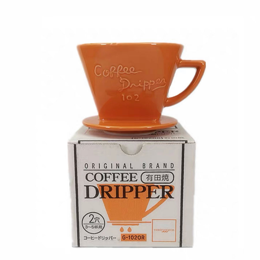 (Ready Stock)Cafec Trapezoid Porcelain Hand Brew Filter Coffee Dripper Made in Japan | G-101 and 102