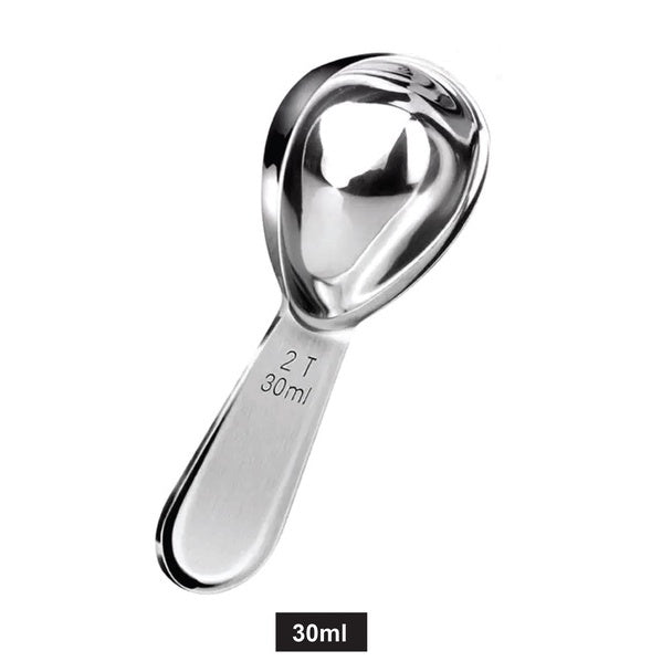 (Ready Stock)Espresso Coffee Sugar Powder Stainless Steel Kitchen Measuring Spoon Scoop With Scale 15ml 30ml