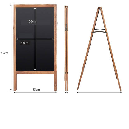 (Ready Stock)Standing Sandwich Cafe Menu Board Menu Display Sidewalk Wooden Chalkboard