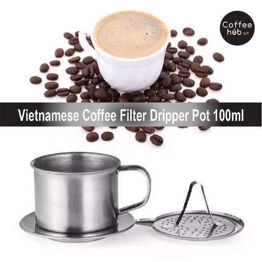 (Ready Stock)Coffee Dripper Vietnamese Drip Filter Reusable Maker Infuser Portable Mug 100ml