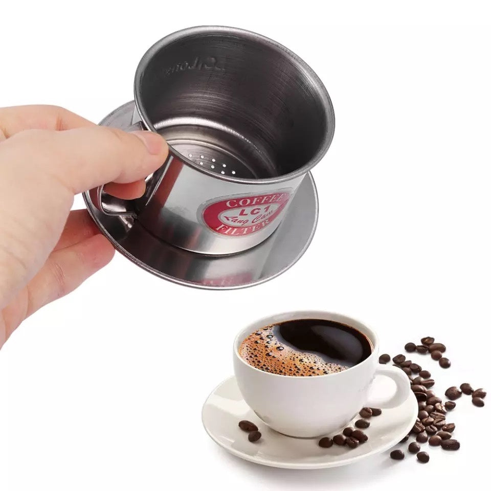 (Ready Stock)Coffee Dripper Vietnamese Drip Filter Reusable Maker Infuser Portable Mug 100ml