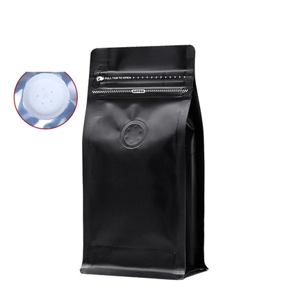 (READY STOCK)Coffee Bag Aluminium Foil Packaging Bag With Air Valve Sealed Food Powder Tea Powder Nuts Storage Airtight