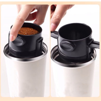 (Ready Stock)Coffee Espresso Pour Over Stainless Steel Filter Portable Foldable Reusable Coffee Dripper