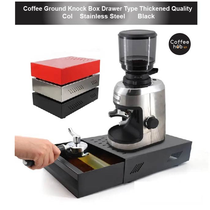 (Ready Stock)Coffee Machine Thickened Ground Knock Box Drawer High Capacity Stainless Steel