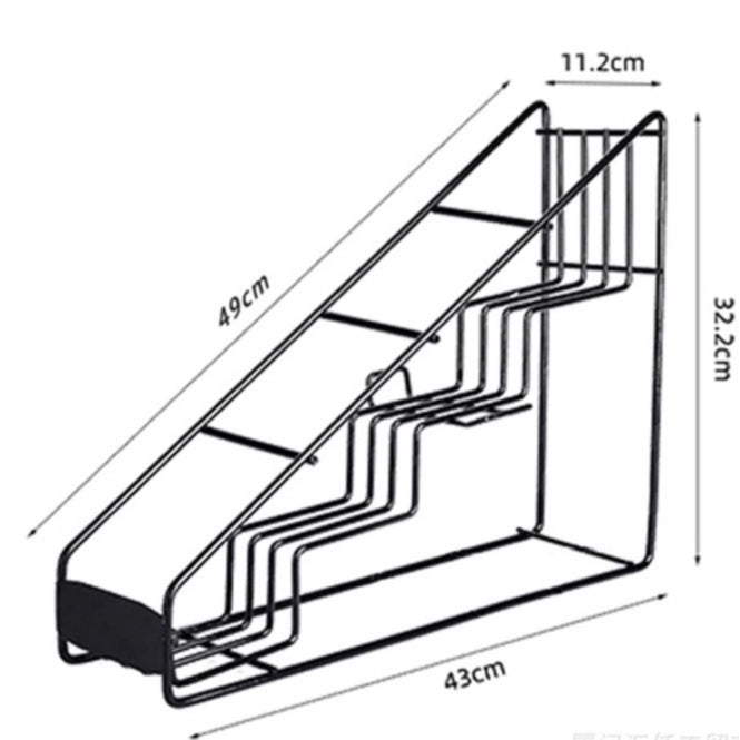 (READY STOCK)Syrup Storage Rack 4 Shelves Da Vinci Monin Bottle Display Racking Made Neat Organizer