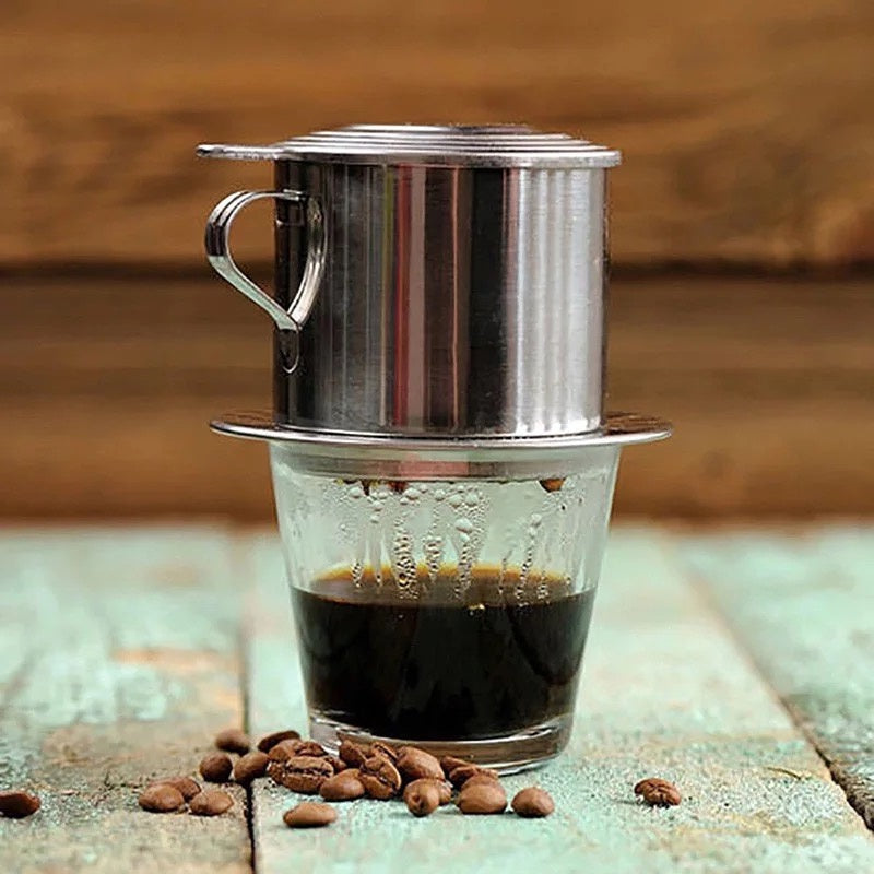 (Ready Stock)Coffee Dripper Vietnamese Drip Filter Reusable Maker Infuser Portable Mug 100ml