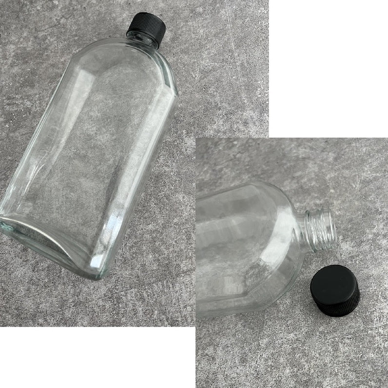 (READY STOCK)Coffee Cold Brew Tonic Drink Clear DIY Decoration Bottle Thick Glass With Aluminum Seal Cap 200ml 250ml