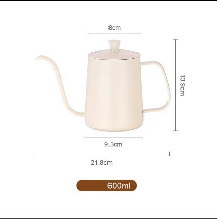 (Ready Stock)Coffee Hand Drip Gooseneck Narrow Spout Kettle Teflon Black Stainless Steel Capacity 350ml 600ml 1000ml