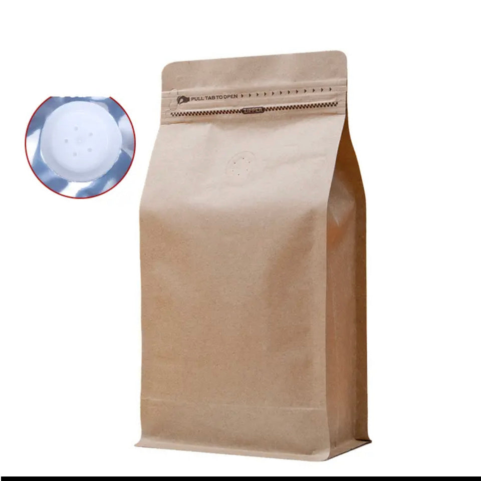 (READY STOCK)Coffee Bag Aluminium Foil Packaging Bag With Air Valve Sealed Food Powder Tea Powder Nuts Storage Airtight