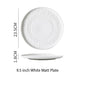 (READY STOCK)Nordic Ceramic Dish Set Household Bowl / Plate Vertical Stripe Tableware 7inch 8inch