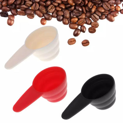 (Ready Stock)Espresso Coffee Bean Milk Powder Measuring Spoon With Scale Plastic Scoop WHITE RED BLACK