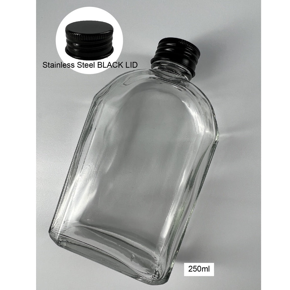 (READY STOCK)Coffee Cold Brew Tonic Drink Clear DIY Decoration Bottle Thick Glass With Aluminum Seal Cap 200ml 250ml