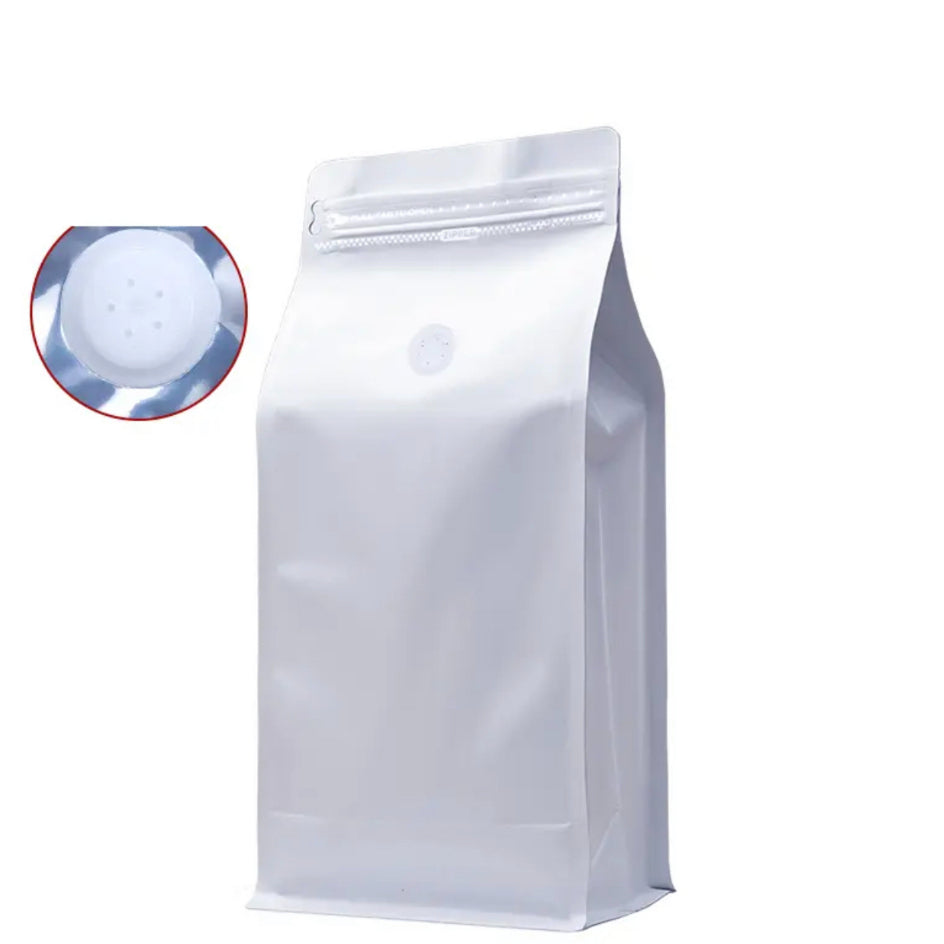 (READY STOCK)Coffee Bag Aluminium Foil Packaging Bag With Air Valve Sealed Food Powder Tea Powder Nuts Storage Airtight