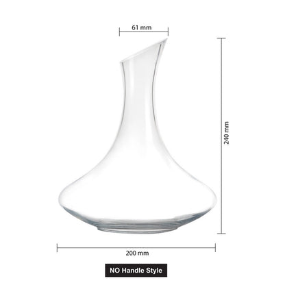 (Ready Stock)Wine Decanter Red Wine Pourer  Crystal Clear Glass 1800ml