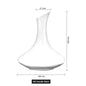 (Ready Stock)Wine Decanter Red Wine Pourer  Crystal Clear Glass 1800ml