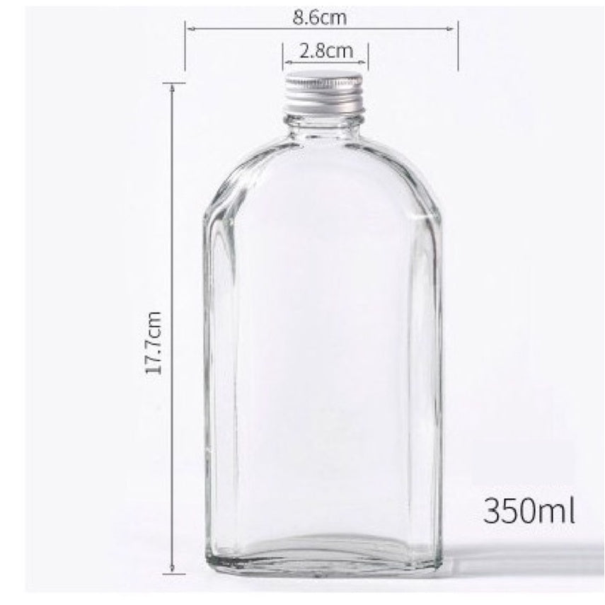 (READY STOCK)Coffee Cold Brew Tonic Drink Clear DIY Decoration Bottle Thick Glass With Aluminum Seal Cap 200ml 250ml