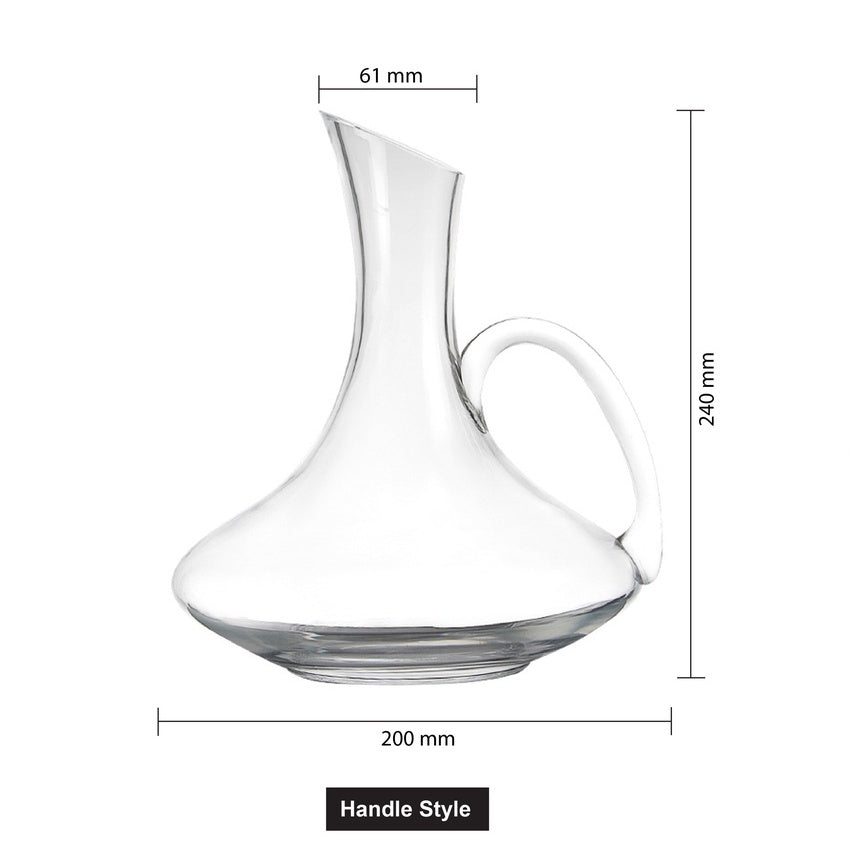 (Ready Stock)Wine Decanter Red Wine Pourer  Crystal Clear Glass 1800ml