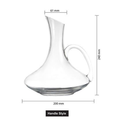 (Ready Stock)Wine Decanter Red Wine Pourer  Crystal Clear Glass 1800ml