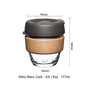 (Ready Stock)Original Keepcup Coffee Espresso Glass Reusable Cup Reusable 12oz|340ml