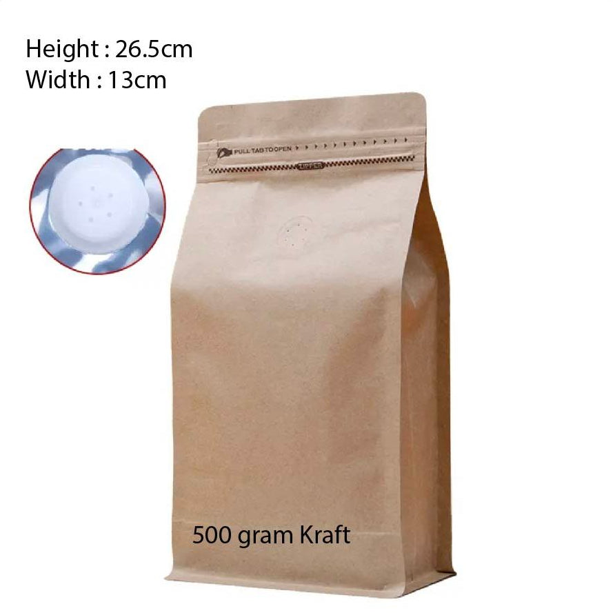 (READY STOCK)Coffee Bag Aluminium Foil Packaging Bag With Air Valve Sealed Food Powder Tea Powder Nuts Storage Airtight