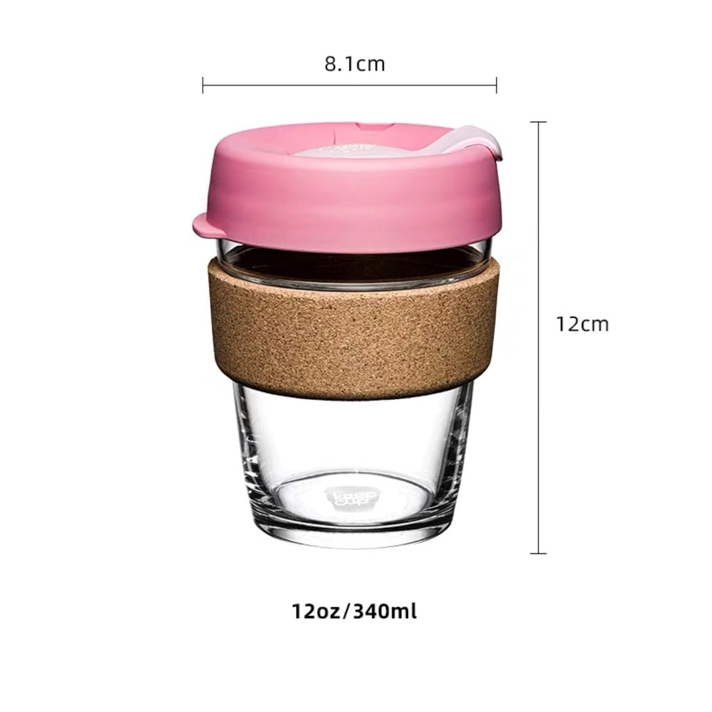 (Ready Stock)Original Keepcup Coffee Espresso Glass Reusable Cup Reusable 12oz|340ml