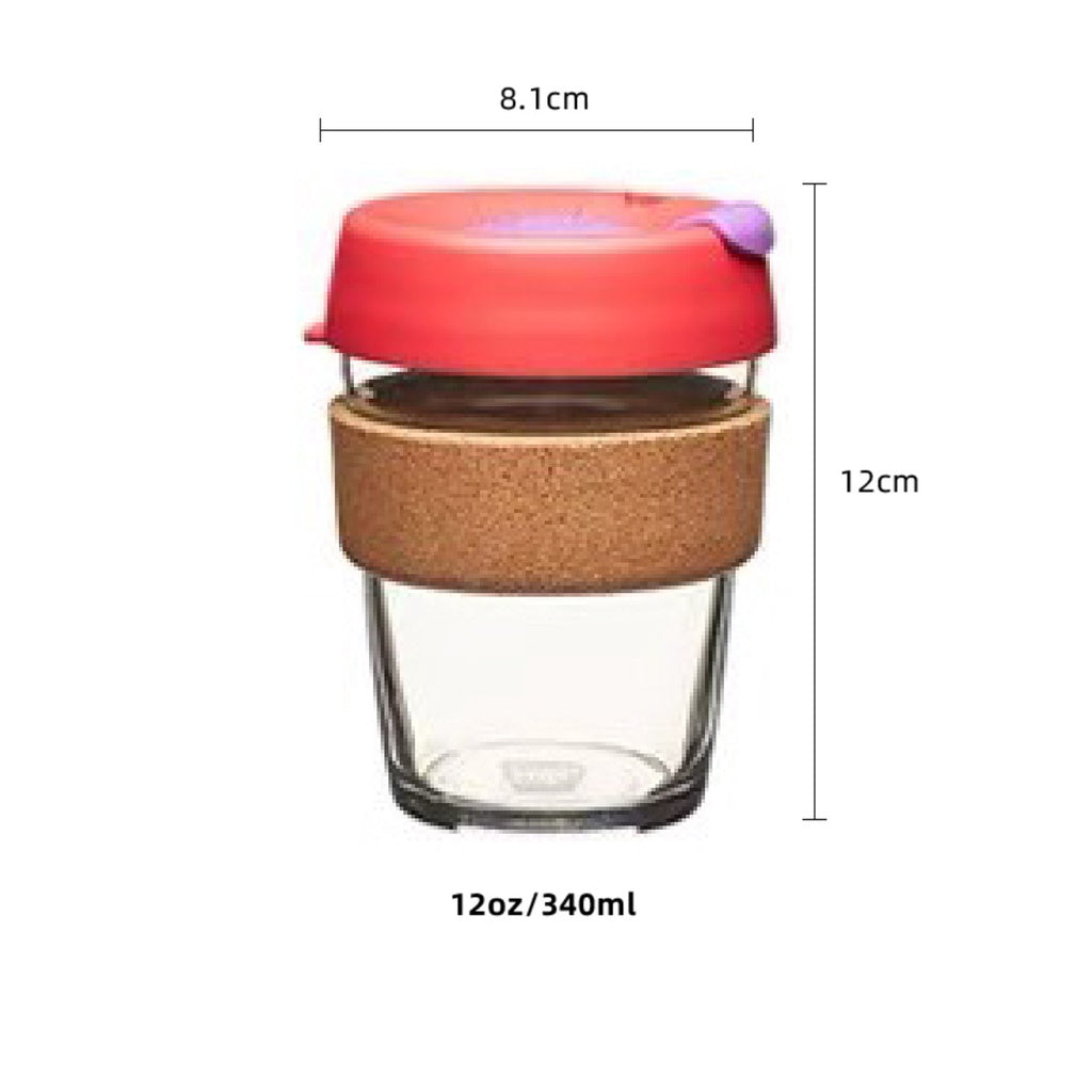 (Ready Stock)Original Keepcup Coffee Espresso Glass Reusable Cup Reusable 12oz|340ml