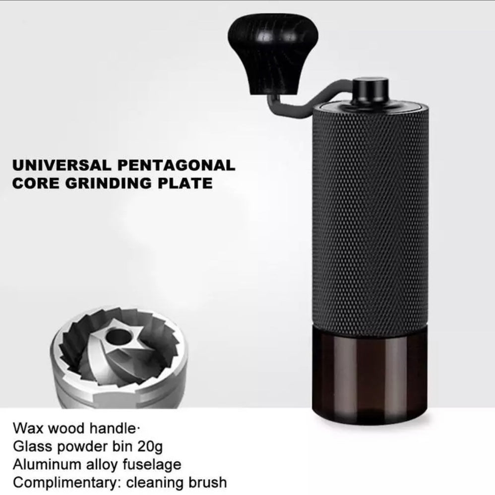 (READY STOCK)Coffee Espresso Hand Grinder Manual Chestnut Design Upgrade High Quality Solid CNC Burr