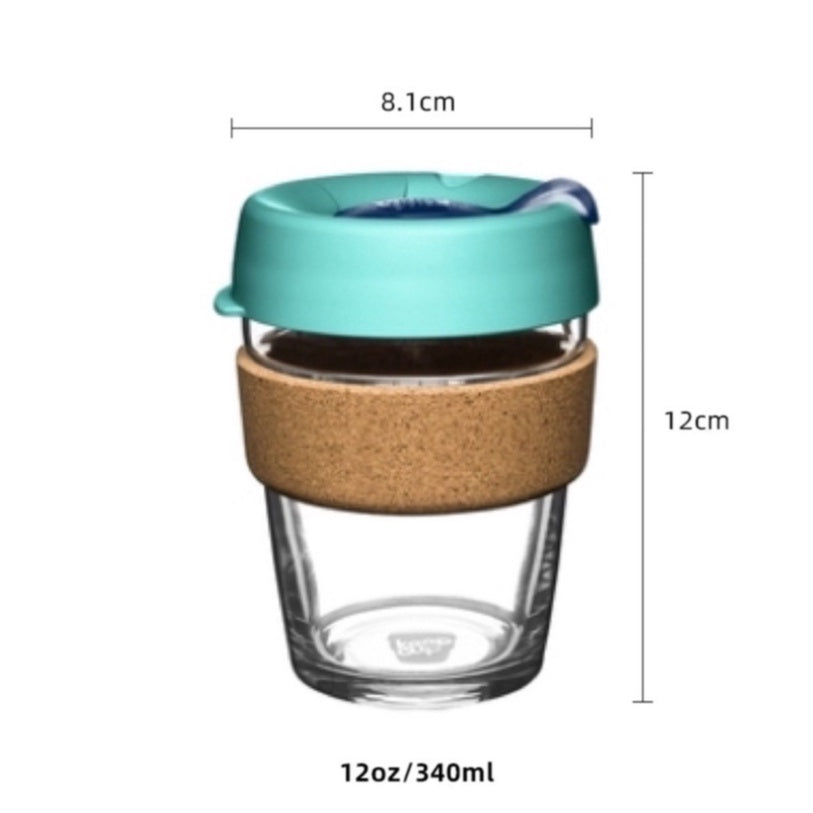 (Ready Stock)Original Keepcup Coffee Espresso Glass Reusable Cup Reusable 12oz|340ml