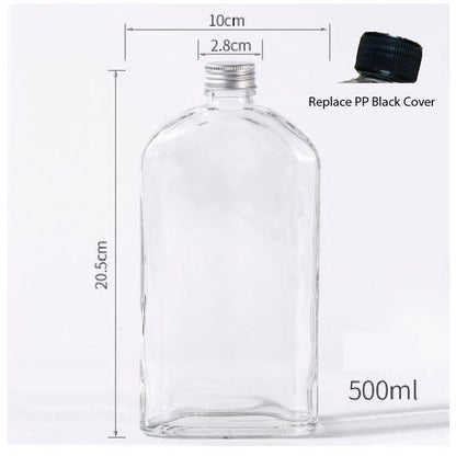 (READY STOCK)Coffee Cold Brew Tonic Drink Clear DIY Decoration Bottle Thick Glass With Aluminum Seal Cap 200ml 250ml