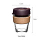 (Ready Stock)Original Keepcup Coffee Espresso Glass Reusable Cup Reusable 12oz|340ml