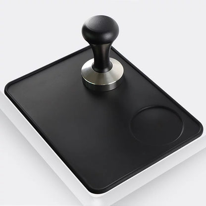 (Ready Stock)Espresso Coffee Tamper Mat Silicone Anti Slip Function Black Col Various Size