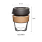 (Ready Stock)Original Keepcup Coffee Espresso Glass Reusable Cup Reusable 12oz|340ml