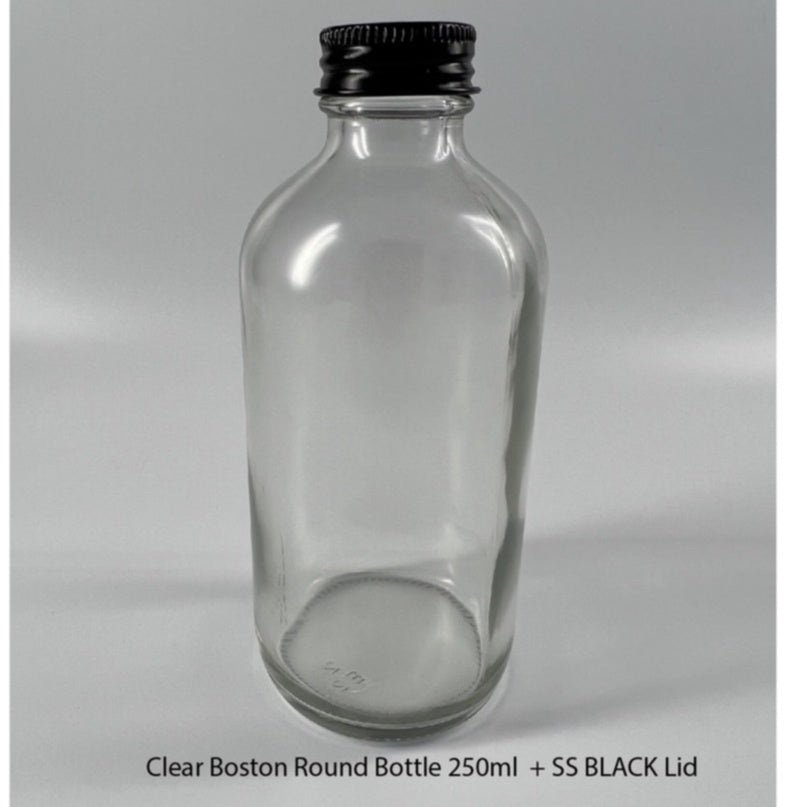 (READY STOCK)Coffee Cold Brew Tonic Drink Clear DIY Decoration Bottle Thick Glass With Aluminum Seal Cap 200ml 250ml