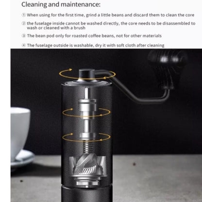 (READY STOCK)Coffee Espresso Hand Grinder Manual Chestnut Design Upgrade High Quality Solid CNC Burr